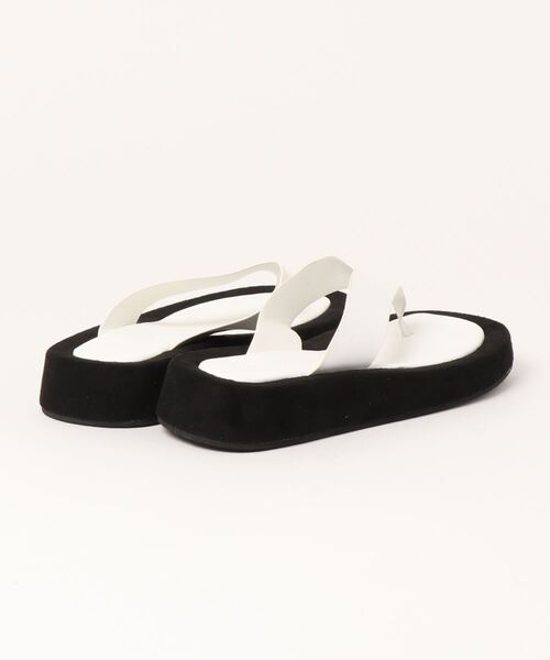 L.H.P（エルエイチピー）の「courage/クラージュ/トングサンダル（サンダル・レディース・ホワイト/ブラック・S/M/L）」の4枚目の写真