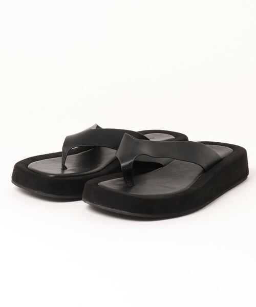 L.H.P（エルエイチピー）の「courage/クラージュ/トングサンダル（サンダル・レディース・ホワイト/ブラック・S/M/L）」の6枚目の写真