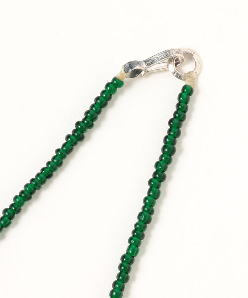 BEAMS LIGHTS（ビームスライツ）の「FOLK/N / ビーズ ネックレス（ネックレス・メンズ・ブラック/グリーン・ONE SIZE）」の4枚目の写真