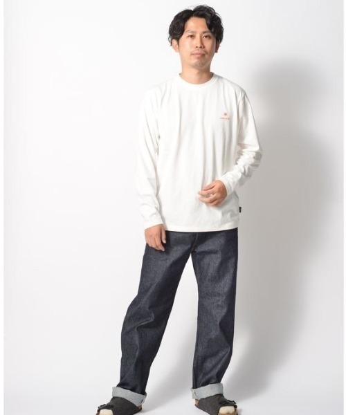 Snow Peak(スノーピーク)の「Sierra Cup L/S T shirt(Tシャツ/カットソー・メンズ・ホワイト/ブラック/グリーン・LARGE/MEDIUM/SMALL/X-LARGE)」の2枚目の写真