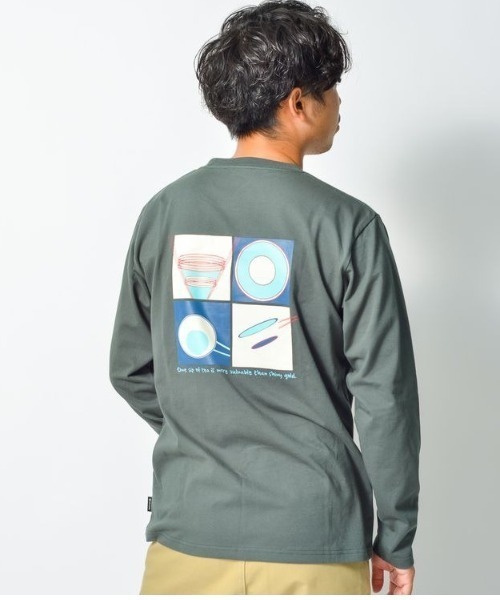 Snow Peak(スノーピーク)の「Sierra Cup L/S T shirt(Tシャツ/カットソー・メンズ・ホワイト/ブラック/グリーン・LARGE/MEDIUM/SMALL/X-LARGE)」の12枚目の写真