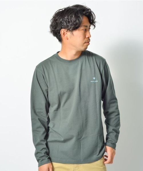 Snow Peak(スノーピーク)の「Sierra Cup L/S T shirt(Tシャツ/カットソー・メンズ・ホワイト/ブラック/グリーン・LARGE/MEDIUM/SMALL/X-LARGE)」の11枚目の写真