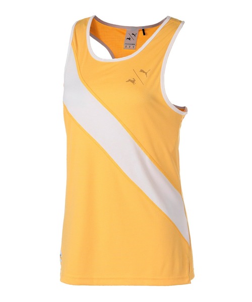 PUMA（プーマ）の「PUMA プーマ ウィメンズ PUMA x TRACKSMITH タンクトップ（タンクトップ・レディース・マスタード/ホワイト/ブルー・X-SMALL/MEDIUM/SMALL/LARGE）」の3枚目の写真