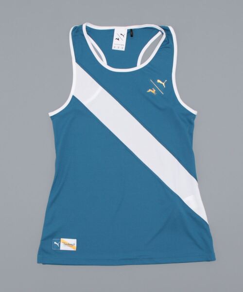 PUMA（プーマ）の「PUMA プーマ ウィメンズ PUMA x TRACKSMITH タンクトップ（タンクトップ・レディース・マスタード/ホワイト/ブルー・X-SMALL/MEDIUM/SMALL/LARGE）」の22枚目の写真