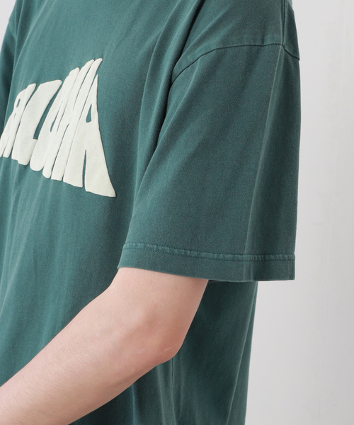 SALVAGE PUBLIC(サルベージパブリック)の「【SALVAGE PUBLIC/サルベージパブリック×JS】別注 ピグメント Tシャツ“Aloha”(Tシャツ/カットソー・メンズ・グレー/グリーン・MEDIUM/LARGE)」の7枚目の写真