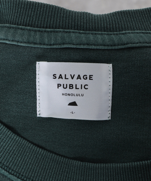 SALVAGE PUBLIC(サルベージパブリック)の「【SALVAGE PUBLIC/サルベージパブリック×JS】別注 ピグメント Tシャツ“Aloha”(Tシャツ/カットソー・メンズ・グレー/グリーン・MEDIUM/LARGE)」の16枚目の写真