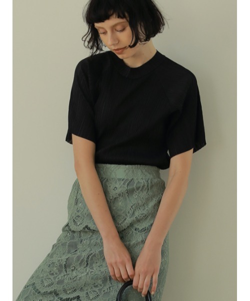 AMAIL(アマイル)の「Pleats half cloth(Tシャツ/カットソー・レディース・ラベンダー/ブルー/ホワイト/ブラック・FREE)」の13枚目の写真