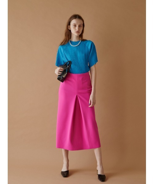 AMAIL(アマイル)の「Pleats half cloth(Tシャツ/カットソー・レディース・ラベンダー/ブルー/ホワイト/ブラック・FREE)」の6枚目の写真