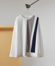 tk.TAKEO KIKUCHI | アムンゼンパッチワーク長袖カットソー(Tシャツ/カットソー)