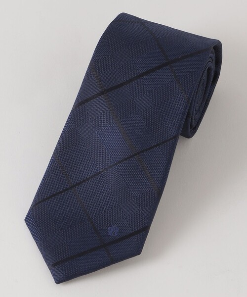 BLACK LABEL CRESTBRIDGE(ブラックレーベル・クレストブリッジ)の「トーナルチェックタイ(ネクタイ・メンズ・レッド/ブルー/グレー系その他/ダークネイビー・FREE)」の6枚目の写真