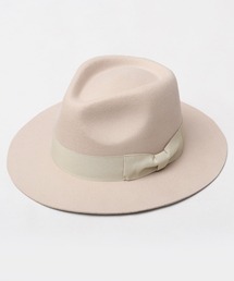 ReqHatter（レックハッター）の「フラット ロングブリム フェルト 中折れハット（つば広）（ハット）」