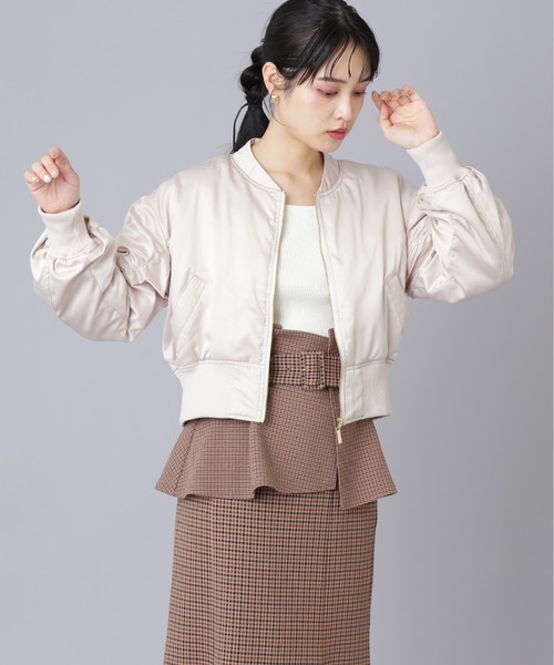 JILL by JILL STUART(ジルバイジルスチュアート)の「◇MA-1ブルゾン(MA-1・レディース・ベージュ/カーキ・SMALL/MEDIUM)」の7枚目の写真