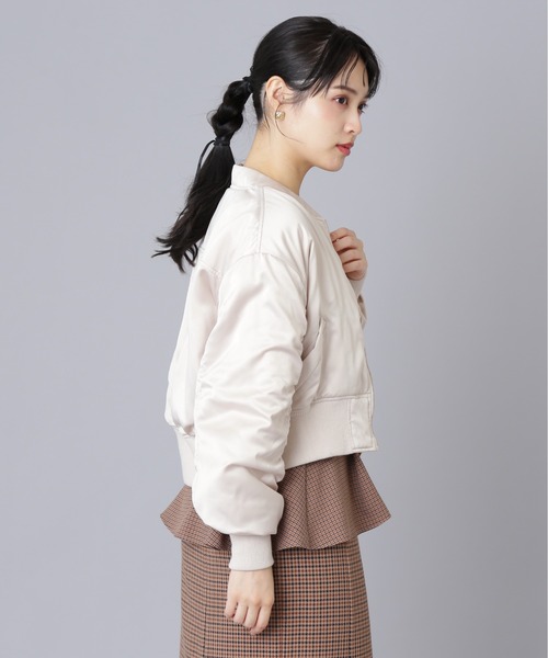 JILL by JILL STUART(ジルバイジルスチュアート)の「◇MA-1ブルゾン(MA-1・レディース・ベージュ/カーキ・SMALL/MEDIUM)」の12枚目の写真