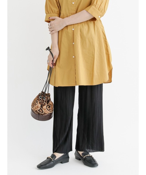 Lugnoncure（ルノンキュール）の「プリーツパンツ（その他パンツ・レディース・ブラック/ブラウン/イエロー・ﾌﾘ-）」の7枚目の写真