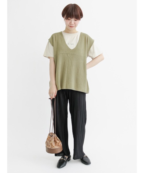 Lugnoncure（ルノンキュール）の「プリーツパンツ（その他パンツ・レディース・ブラック/ブラウン/イエロー・ﾌﾘ-）」の6枚目の写真