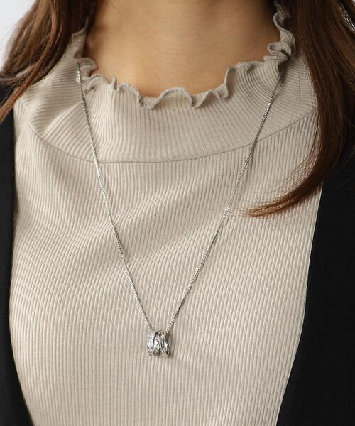 SHOO・LA・RUE(シューラルー)の「◆ミニリングスライダーネックレス(ネックレス・レディース・ゴールド/ブラック/シルバー・00)」の8枚目の写真