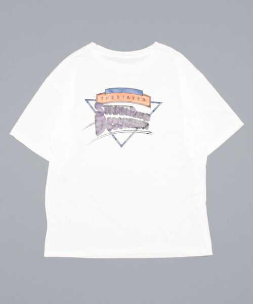 VIBGYOR(ヴィブジョー)の「ロゴプリントT(BL)(Tシャツ/カットソー・レディース・ホワイト/ブラック・FREE)」の3枚目の写真