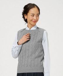 TOKYO SHIRTS | ボートネック ベーシック ニットベスト(ベスト)