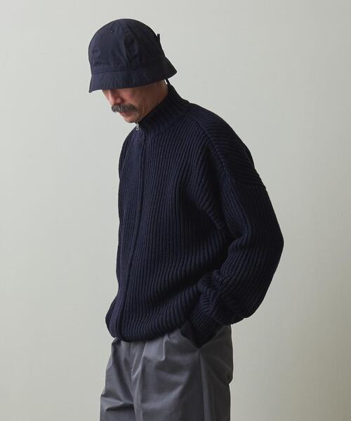 トップス OLDDERBY KNITWEAR RIB ZIP JACKET navy XL Steven Alan（スティーブンアラン）の「＜OLDDERBY KNITWEAR × Steven