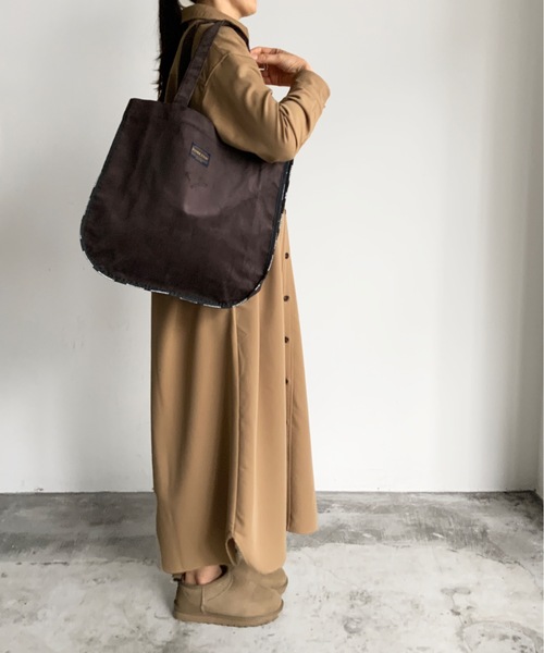 PENDLETON（ペンドルトン）の「ST:PENDLETON CORDUROY TOTEBAG　ペンドルトン　コーデュロイトートバッグ（トートバッグ・レディース・ダークブラウン/モカ/グレイッシュベージュ・FREE）」の3枚目の写真