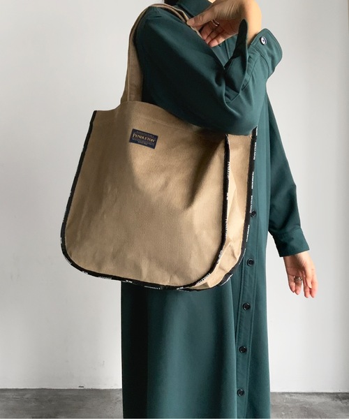 PENDLETON（ペンドルトン）の「ST:PENDLETON CORDUROY TOTEBAG　ペンドルトン　コーデュロイトートバッグ（トートバッグ・レディース・ダークブラウン/モカ/グレイッシュベージュ・FREE）」の2枚目の写真