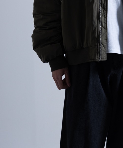 NYLAUS（ナイラス）の「パデット ルーズシルエット ビッグMA-1（MA-1・メンズ・カーキ/その他1/その他2/ブラック/ホワイト・L/M）」の11枚目の写真