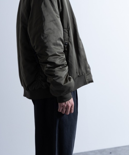 NYLAUS（ナイラス）の「パデット ルーズシルエット ビッグMA-1（MA-1・メンズ・カーキ/その他1/その他2/ブラック/ホワイト・L/M）」の12枚目の写真