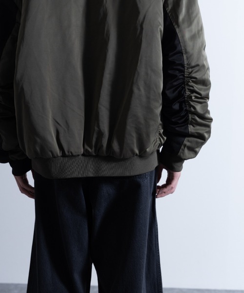 NYLAUS（ナイラス）の「パデット ルーズシルエット ビッグMA-1（MA-1・メンズ・カーキ/その他1/その他2/ブラック/ホワイト・L/M）」の16枚目の写真