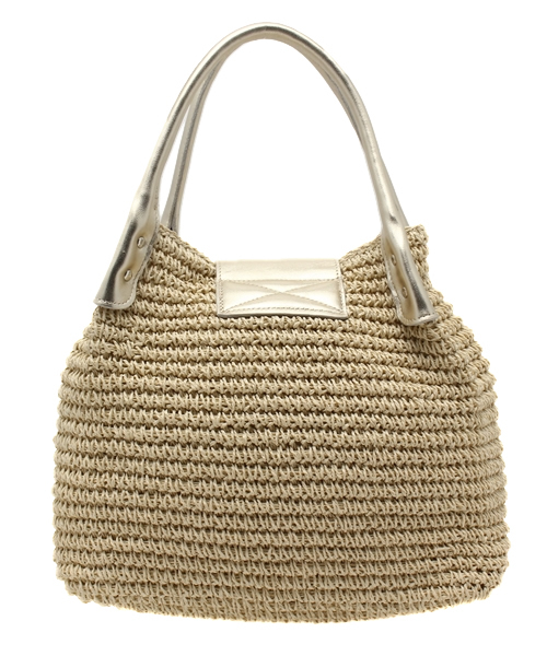 SHIPS for women（シップスフォーウィメン）の「★★【Steady.6月号掲載】 メタリックフラップトートバッグ（かごバッグ・レディース・ゴールド・ONE SIZE）」の4枚目の写真