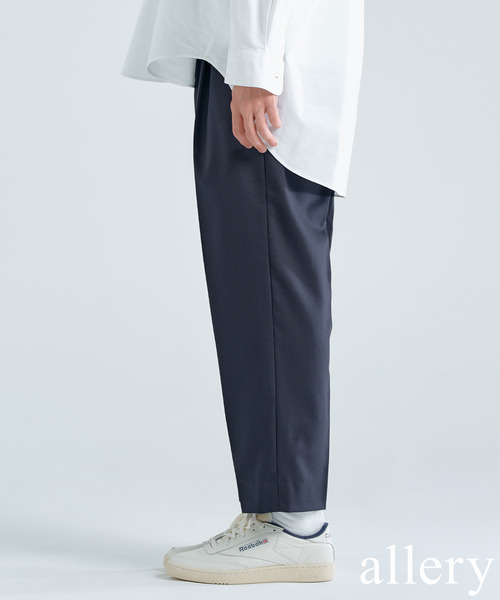 417 EDIFICE（フォーワンセブンエディフィス）の「"リラックス"【allery / アレリ―】ウールスラックス（スラックス・メンズ・ネイビー/カーキ/ブラックミックス・MEDIUM/LARGE/SMALL）」の3枚目の写真