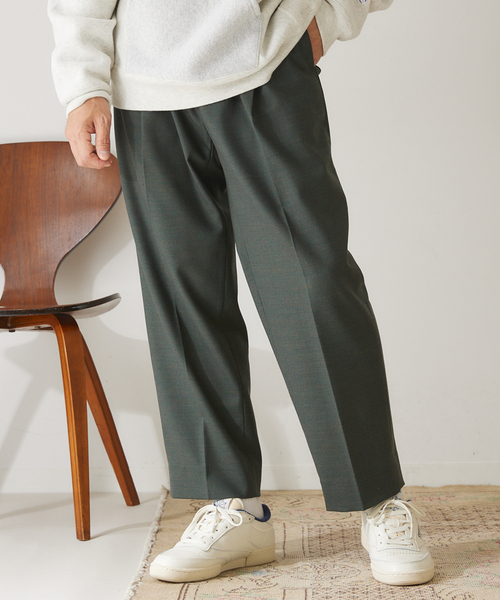 417 EDIFICE（フォーワンセブンエディフィス）の「"リラックス"【allery / アレリ―】ウールスラックス（スラックス・メンズ・ネイビー/カーキ/ブラックミックス・MEDIUM/LARGE/SMALL）」の9枚目の写真