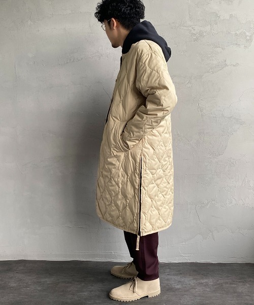 TAION（タイオン）の「【WEB限定】[TAION/タイオン] MILITARY クルーネックキルティングダウンコート（ダウンジャケット/コート・レディース・クリーム/セージグリーン/ブラック・M/L）」の16枚目の写真