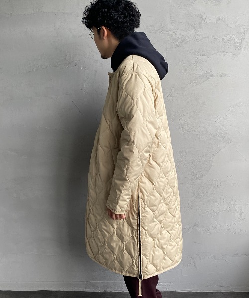 TAION（タイオン）の「【WEB限定】[TAION/タイオン] MILITARY クルーネックキルティングダウンコート（ダウンジャケット/コート・レディース・クリーム/セージグリーン/ブラック・M/L）」の19枚目の写真