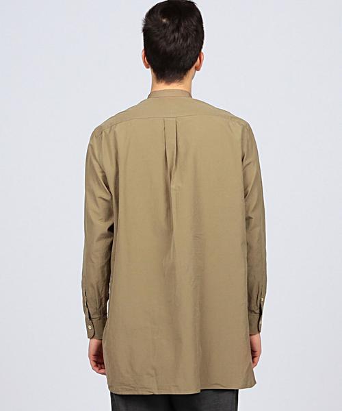 COMOLI（コモリ）の「COMOLI（コモリ） BAND/C シャツ（シャツ/ブラウス・メンズ・オリーブ/ネイビー・2/3）」の3枚目の写真