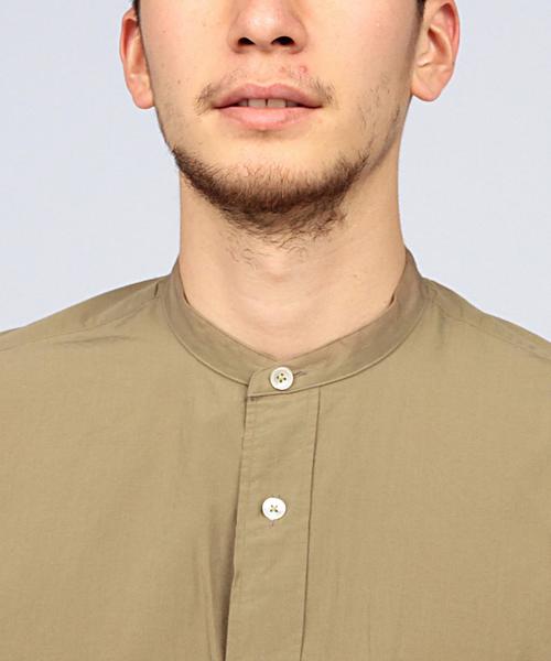 COMOLI（コモリ）の「COMOLI（コモリ） BAND/C シャツ（シャツ/ブラウス・メンズ・オリーブ/ネイビー・2/3）」の6枚目の写真