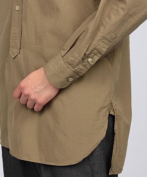 COMOLI（コモリ）の「COMOLI（コモリ） BAND/C シャツ（シャツ/ブラウス・メンズ・オリーブ/ネイビー・2/3）」の7枚目の写真