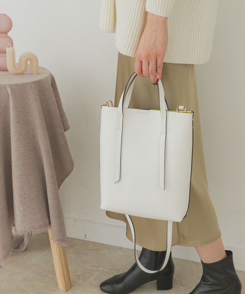 RODE SKO（ロデスコ）の「ミドルショルダートートバッグ（ショルダーバッグ・レディース・シルバー/ブラック/ホワイト/ミント・ONE）」の2枚目の写真