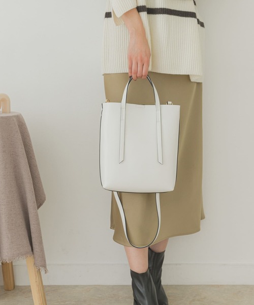 RODE SKO（ロデスコ）の「ミドルショルダートートバッグ（ショルダーバッグ・レディース・シルバー/ブラック/ホワイト/ミント・ONE）」の7枚目の写真