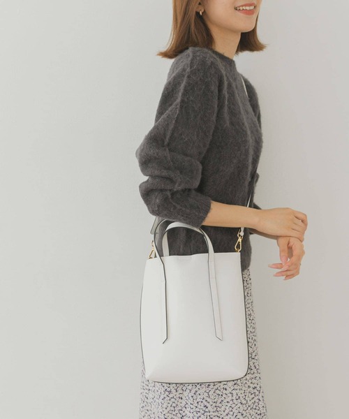 RODE SKO（ロデスコ）の「ミドルショルダートートバッグ（ショルダーバッグ・レディース・シルバー/ブラック/ホワイト/ミント・ONE）」の13枚目の写真