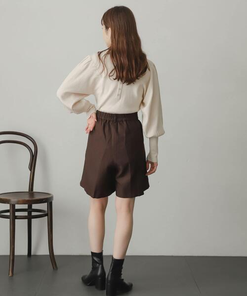 SENSE OF PLACE by URBAN RESEARCH（センスオブプレイスバイアーバンリサーチ）の「ストレッチマトンスリーブセーター（ニット/セーター・レディース・ブラック/オレンジ/ブルー/グリーン/アイボリー/ブラウン・ONE）」の14枚目の写真