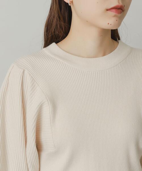 SENSE OF PLACE by URBAN RESEARCH（センスオブプレイスバイアーバンリサーチ）の「ストレッチマトンスリーブセーター（ニット/セーター・レディース・ブラック/オレンジ/ブルー/グリーン/アイボリー/ブラウン・ONE）」の18枚目の写真