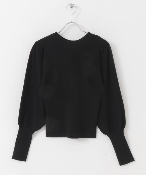 SENSE OF PLACE by URBAN RESEARCH（センスオブプレイスバイアーバンリサーチ）の「ストレッチマトンスリーブセーター（ニット/セーター・レディース・ブラック/オレンジ/ブルー/グリーン/アイボリー/ブラウン・ONE）」の19枚目の写真