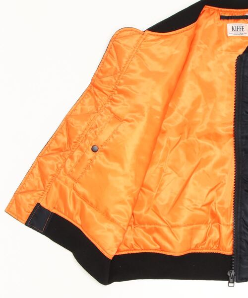 KIFFE（キッフェ）の「[KIFFE/キッフェ] ビッグシルエット MA-1ベスト（MA-1・レディース・オリーブ/ブラック・F）」の12枚目の写真