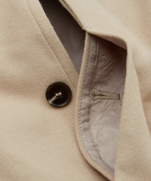 improves（インプローブス）の「【improves】メルトン オーバーコート（ステンカラーコート・メンズ・ブラック/オリーブ/グレイッシュベージュ・MEDIUM/LARGE）」の9枚目の写真