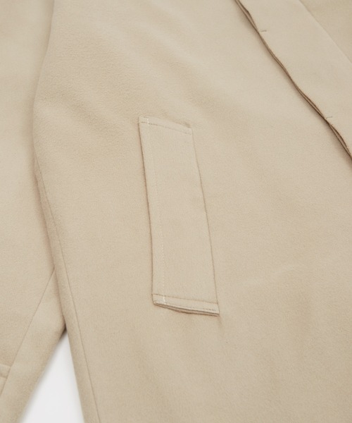 improves（インプローブス）の「【improves】メルトン オーバーコート（ステンカラーコート・メンズ・ブラック/オリーブ/グレイッシュベージュ・MEDIUM/LARGE）」の11枚目の写真