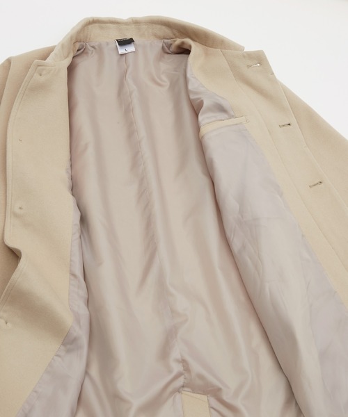 improves（インプローブス）の「【improves】メルトン オーバーコート（ステンカラーコート・メンズ・ブラック/オリーブ/グレイッシュベージュ・MEDIUM/LARGE）」の13枚目の写真