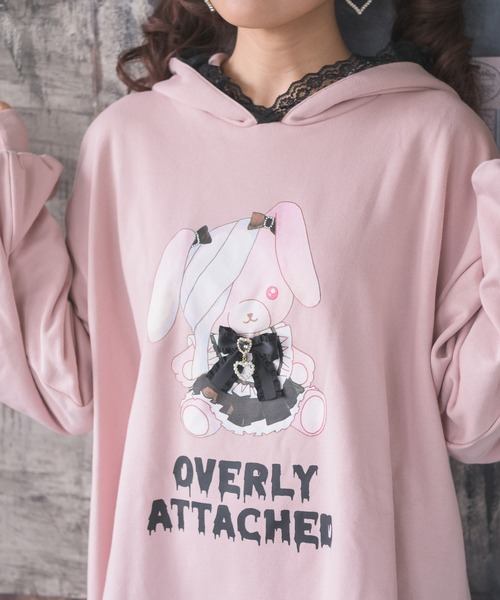 ROJITA（ロジータ）の「ROJITA×フォーティーンコラボ　地雷ラビットBIGトレーナー（スウェット・レディース・ブラック/ピンク/ホワイト・FREE）」の16枚目の写真