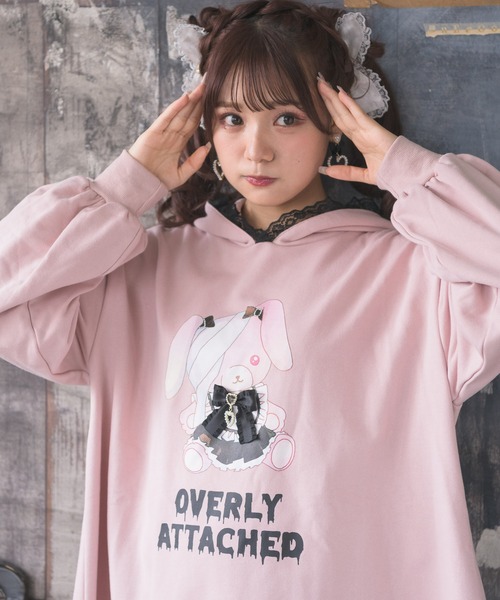 ROJITA（ロジータ）の「ROJITA×フォーティーンコラボ　地雷ラビットBIGトレーナー（スウェット・レディース・ブラック/ピンク/ホワイト・FREE）」の18枚目の写真