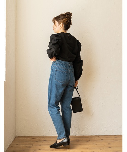 chocomee（チョコミー）の「embroidery blouse/エンブロイダリーブラウス（シャツ/ブラウス・レディース・ホワイト/ブラック・FREE）」の6枚目の写真