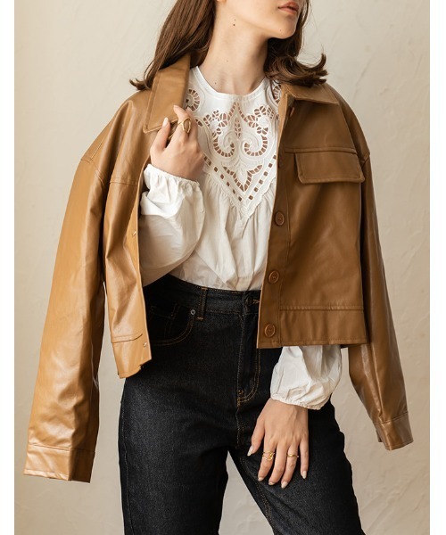 chocomee（チョコミー）の「embroidery blouse/エンブロイダリーブラウス（シャツ/ブラウス・レディース・ホワイト/ブラック・FREE）」の13枚目の写真